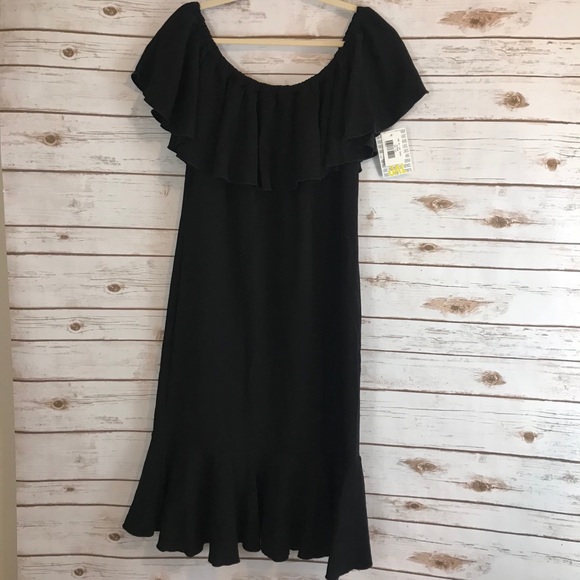 NWT Lularoe Black Waffle Knit Cici dress 3XL - Picture 5 of 7